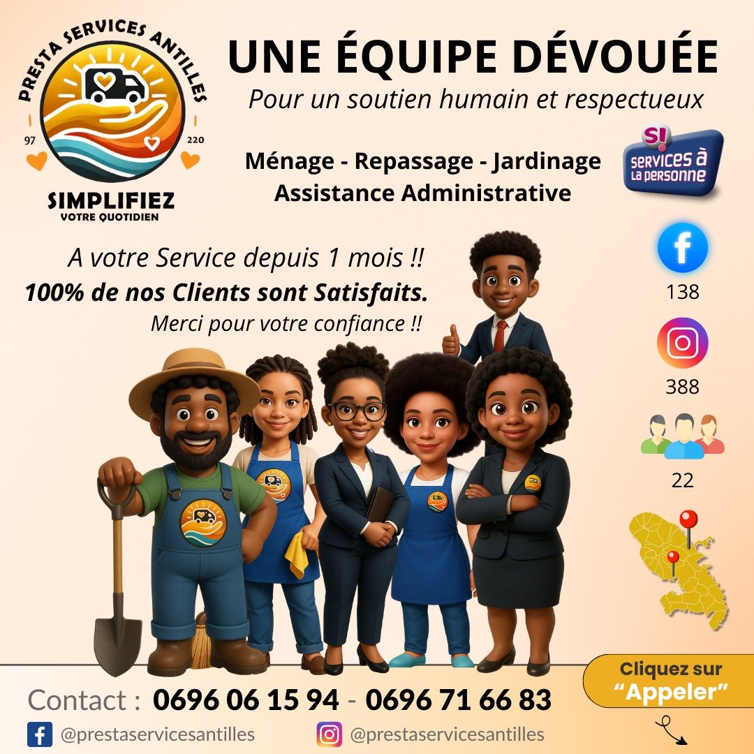L'équipe Presta Services